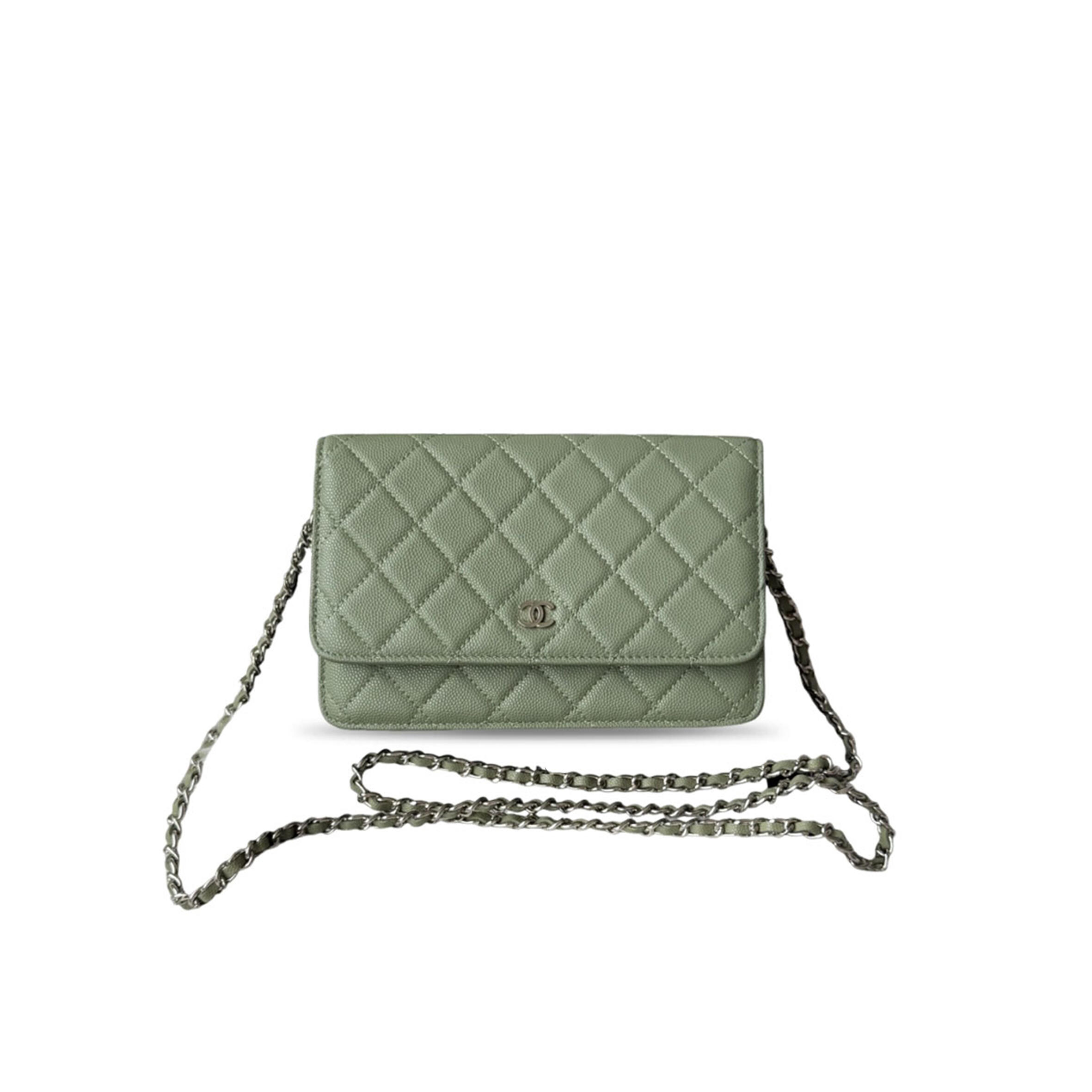 CHANEL CAVIAR QUILTED WALLET ON CHAIN WOC AP0250 (19*13*3cm)